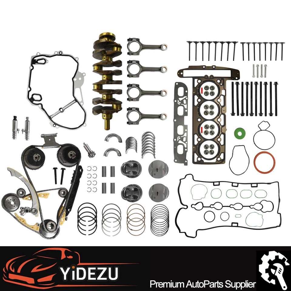 Kit de reconstrucción de revisión de motor varillas de distribución y cigüeñal para Chevy Buick GMC 2,4 L Foto 1 de 4