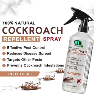 100% Natural Cockroach Repellent -Non-Toxic Formula for Home & Kitchen Use - Picture 1 of 18