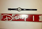 Disney  Watch Mickey Black Leather Quartz New Battery Working by Accutime Ladies