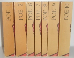 The Works Werke of Edgar Allan Poe 7 Volume Set 1-2 & 6-10 German Ed Paperback - Picture 1 of 4