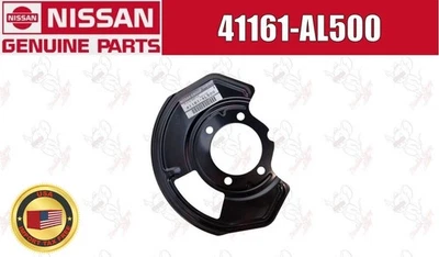 Nissan OEM Front Brake Dust Shield, LH 41161-AL500 for Infiniti - Image 1 of 4