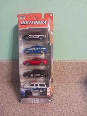 2013 Matchbox Police 5 Pack Dodge Charger Porsche - Image 1 of 3