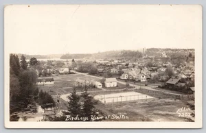 Vintage Real Photo Postcard Birdseye View of Shelton Washington RPPC - Picture 1 of 2