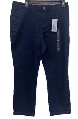 Tommy Hilfiger Hampton Heritage Chino Pants Slim Fit Womens 10 Stretch Navy Blue - Image 1 of 4