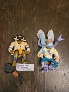 Duo Teenage Mutant Ninja Turtle Detective Donatello and Stockton 1990 Mirage - Picture 1 of 5
