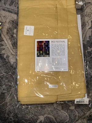 Sferra Festival Corredor de Mesa Mantequilla Lino NUEVO 15" X 90" Foto 1 de 4