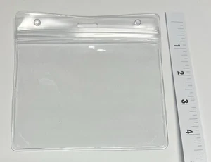 48 Pcs Horizontal Badge Holder Clear Name Tag Badge Holders - Picture 1 of 4