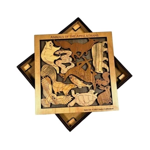 Animals of the Appalachian Mountains Wood Puzzle | Handmade Gift - Picture 1 of 5