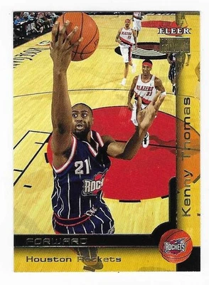 Tarjeta de baloncesto Fleer Premium Kenny Thomas Houston Rockets 2000-01 #10 Foto 1 de 2