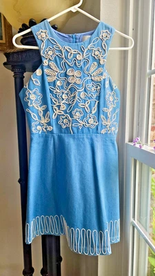 Vestido para mujer JOA, bordado elevado, forro suave, talla SX Foto 1 de 4