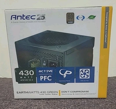 Antec Earth Watts Green 430 Watts 80 Plus Bronze Power Supply - Image 1 of 4