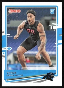 2020 Donruss Yetur Gross-Matos #263 Rookie Carolina Panthers - Picture 1 of 2