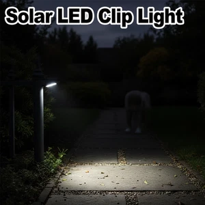 Solar Clip Light Motion Sensor Lamp Powered Decorative Lights Outdoor Wall With - Picture 1 of 9