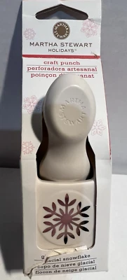 Ponche artesanal de vacaciones Martha Stewart retirado copo de nieve glacial nuevo en caja Foto 1 de 4