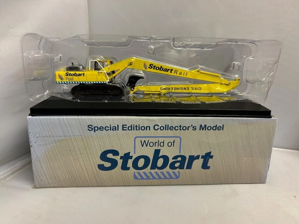 KOMATSU PC340 EXCAVATOR DIGGER MODEL EDDIE STOBART 1:76 SIZE ATLAS OXFORD - Image 1 of 1