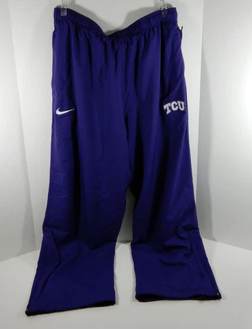 Texas Christian Univeristy TCU Men's Purple Nike Used Pants W/ Drawstring Cover