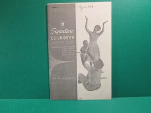 Signature Dehumidifier Photo Copy Pamphlet Operational Guide - Models UAN  - Picture 1 of 2