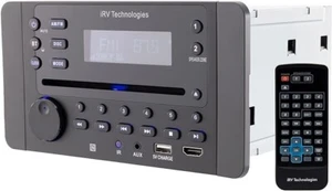 iRV62 Car Stereo with Bluetooth, Wireless RV Radio 2 Zones Wall Mount Car Audio - Picture 1 of 8