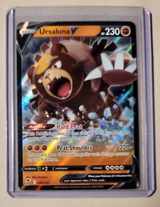 holo Ursaluna V 102/195 Pokemon card Silver Tempest rare NM - Picture 1 of 1