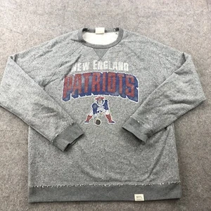 New England Patriots Sweatshirt Men Large Gray Logo Football Crew Neck * - Picture 1 of 10