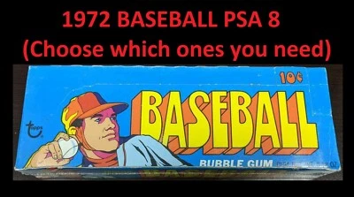 1972 Topps Baseball PSA 8 Cartões (Escolha os que você precisa) - Imagem 1 de 4