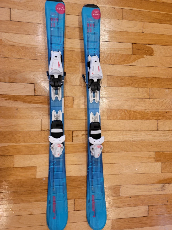 Esquís para niños Elan Hyper Flow con fijaciones - 110 cm usados Foto 1 de 1