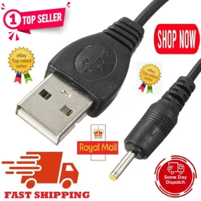 New 5V 2A USB Cable Lead Charger for 2.5mm Chinese Android Tablet PC Computer - Image 1 of 4