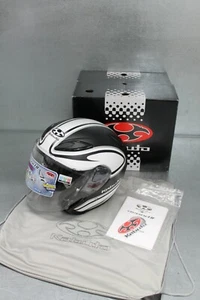 Nice New Kabuto AVAND II Flat White & Black Helmet Size Small New - Picture 1 of 7