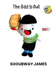 Peluche The Odd Is Out Sooubway Subway James 13" con sándwich 2023 YouTube - ¡Como nuevo! - Imagen 1 de 3