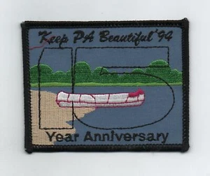 1994 Keep Pennsylvania Beautiful 15 Year Anniversary Patch, Mint - Picture 1 of 1