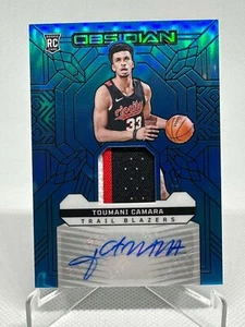 Toumani Camara 2023-24 Obsidian Rookie Patch Auto Teal FOTL /16 #RJI-TOU - Picture 1 of 2