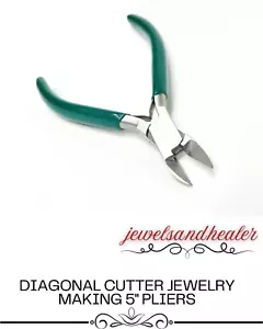 Alicates cortadores diagonales de 5" para hacer joyas, rebordear, envolver cables - Imagen 1 de 3