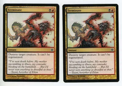 Terminate x2 Alara Reborn MTG Magic the Gathering Ships Free - Image 1 of 2