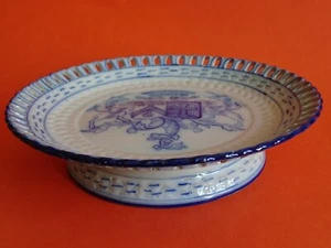EMILE GALLE ST CLEMENT ANCIENNE ASSIETTE DOUCEURS AJOURES FAIENCE DE L'EST - Picture 1 of 8