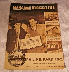 Vintage MANAMAR FEEDS MAGAZINE AGRICULTURE FARMING LIVESTOCK POULTRY Farm - Picture 1 of 3