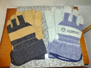 Shell Oil Rotella “T” Work Gloves & Wells Lamont Work Gloves. Both Size Med. NEW - Picture 1 of 7
