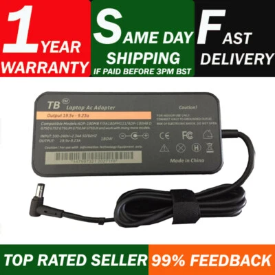 180W Asus ADP-180MB F 19.5V 9.23A Laptop AC Adapter + Free UK Cord - Image 1 of 3