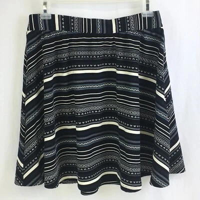 Alya Francescas Skater Skirt Womens Medium NEW Striped Geometric Made USA - Image 1 of 4