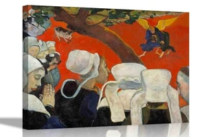 Vision After the Sermon By Paul Gauguin Canvas Prints Wallart Home Pictures - Picture 1 of 12