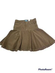 Childrens Place Girl 6X/7 Brown Ruffled Twirl Corduroy Skirt New 0334 - Picture 1 of 6