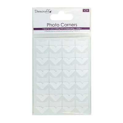 Photo Corners - White Paper - Dovecraft - 24pcs • 2.41€