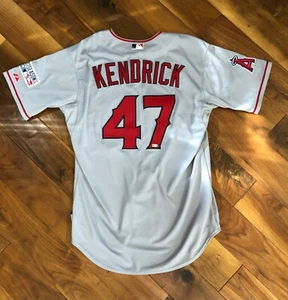 Camiseta deportiva de Howie Kendrick 2014 ANGELS usada en el juego Road ALDS #47 ¡Uniforme usada! MLB LOA - Imagen 1 de 11