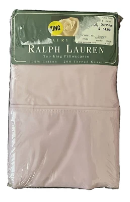 Funda de almohada Ralph Lauren Wisteria King púrpura lavanda NUEVO Foto 1 de 3