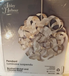 Unique Metal Ribbons Pendant Chandelier Ceiling Light, 5 Lt, New, Free Shipping - Picture 1 of 2