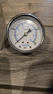 New ENFM 2-1/2" Dial 1/2 Thread Pressure Gauge Center Back Connect Free Shipping - Image 1 of 3