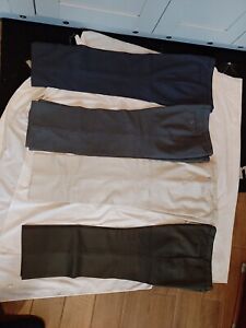 4 Pairs Of St Michael Vintage Mens 65% Wool Blend Trousers W 34-32, L 31. (No 3)