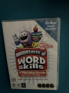 BRAINTASTIC- WORD SKILLS- AGES 5 To 15- CD-Spelling, Grammar, Punctuation. - Picture 1 of 2