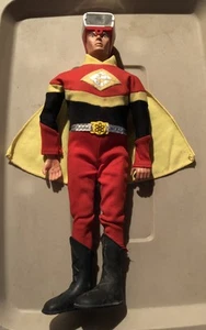 1977 Vintage Ideal ELECTROMAN Action Figure W Cape Chest Decal Boots Belt Lamp - Picture 1 of 6