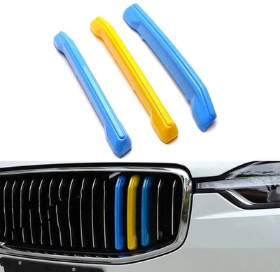 3 шт. для Volvo XC60 2018-21 3-цветная отделка решетки радиатора решетка вставная крышка - Изображение 1 из 4