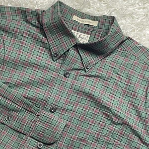 L.L. Bean Hemd Button Down kariert knitterarm Größe L grün rot - Bild 1 von 5